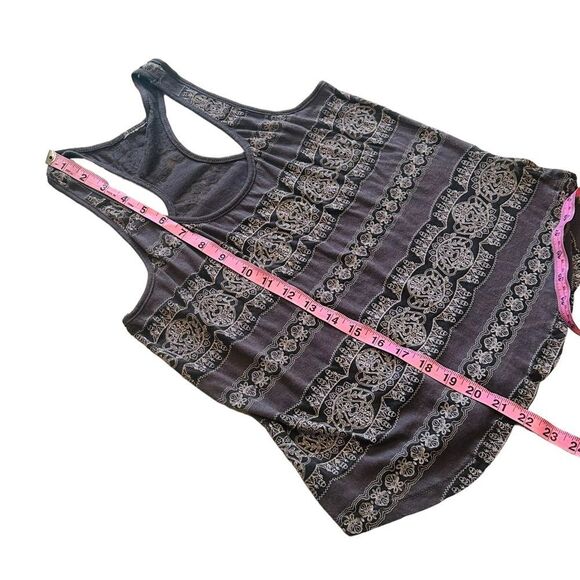 10/$25🦋 LA Hearts Gray & White Mandala Print Racerback Tank - Size Small - Picture 10 of 11